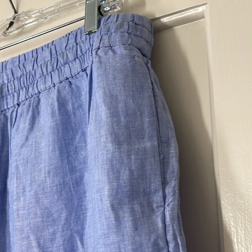 J.Crew Linen wide-leg seaside pant in linen BO810